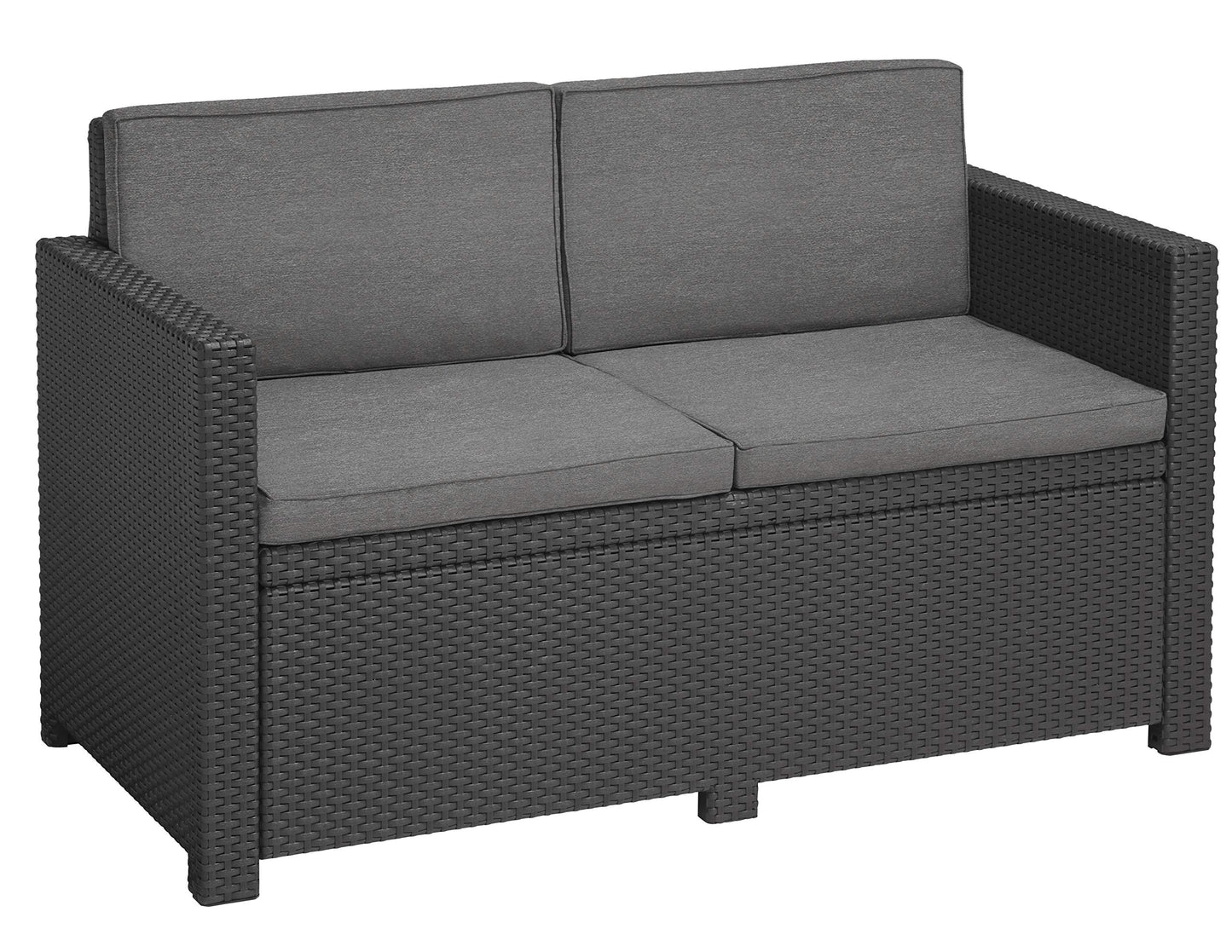 Victoria Lounge Sofa, 2-Sitzer Gartensofa Grau